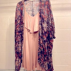 Blush babydoll dress